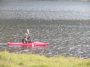 Pat kayaking on Ruedi reservoir